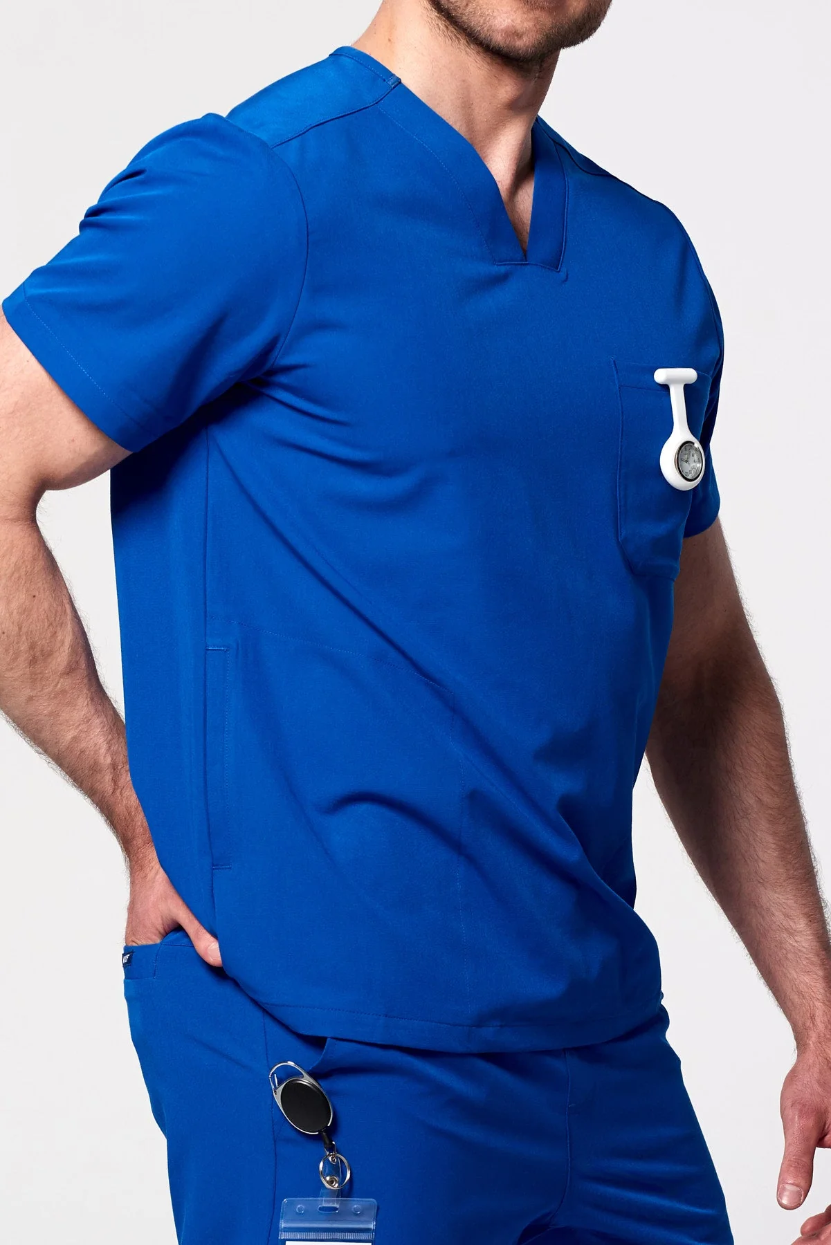 Men's 3-Pocket Scrub Top - Image 6