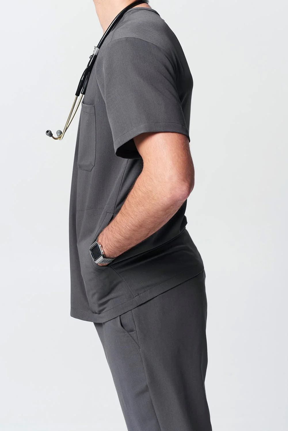 Men's 3-Pocket Scrub Top - Image 9