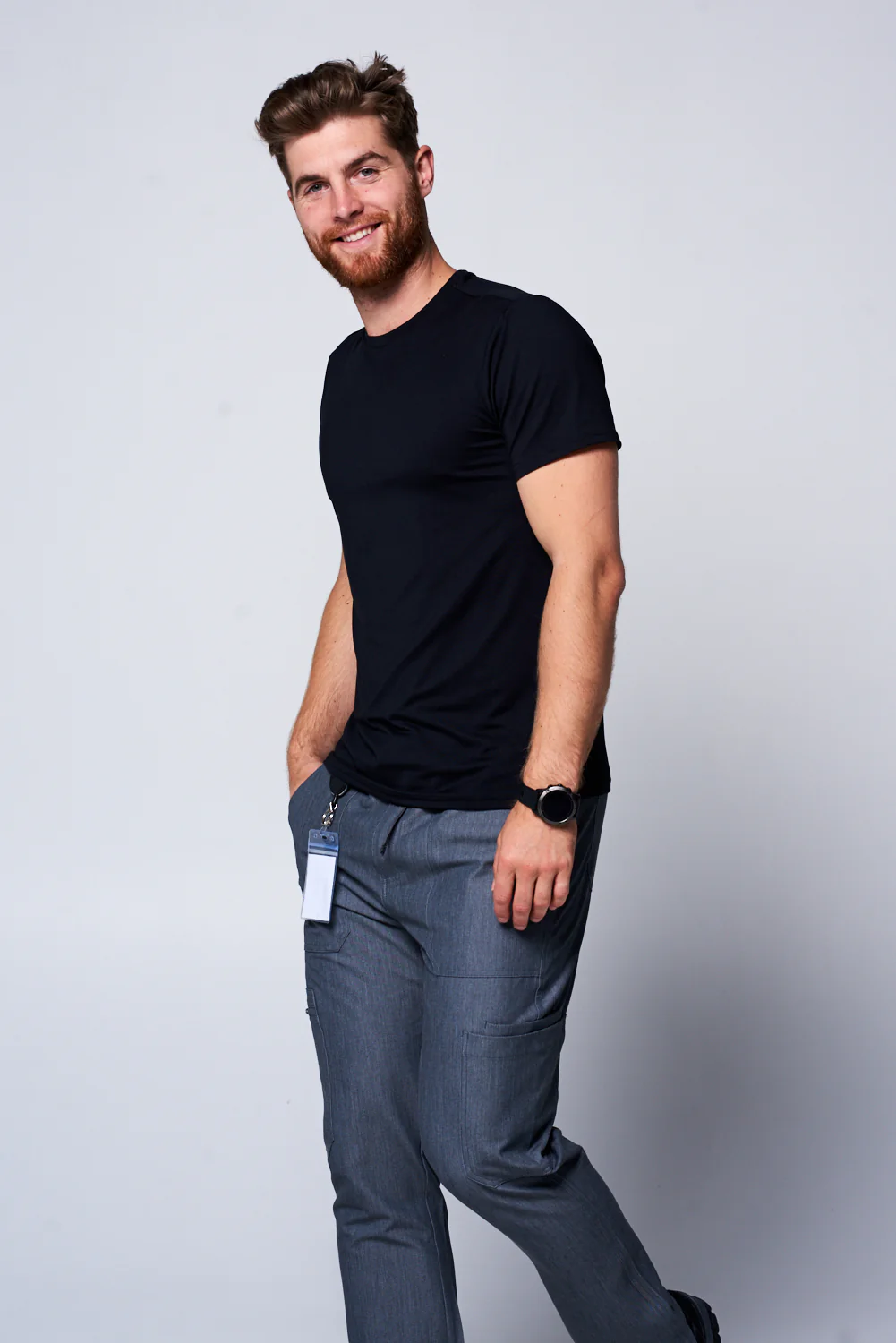 Eco-Soft Collection — Men's Short-Sleeve Performance Underscrub - Image 3