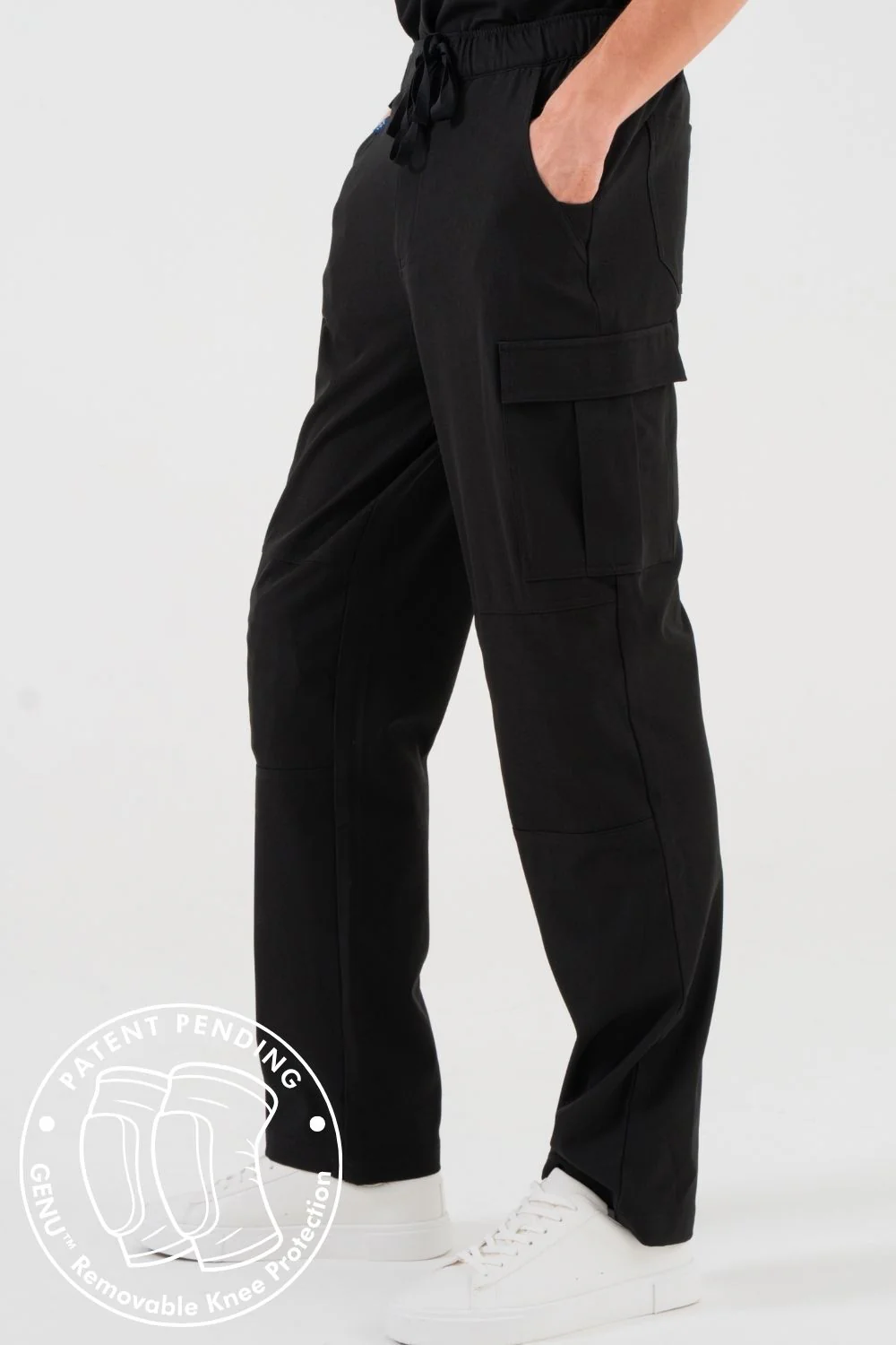 VetCore™ Men’s Vet Med Cargo Scrub Pants with GENU™ Removable Knee Protection - Image 6