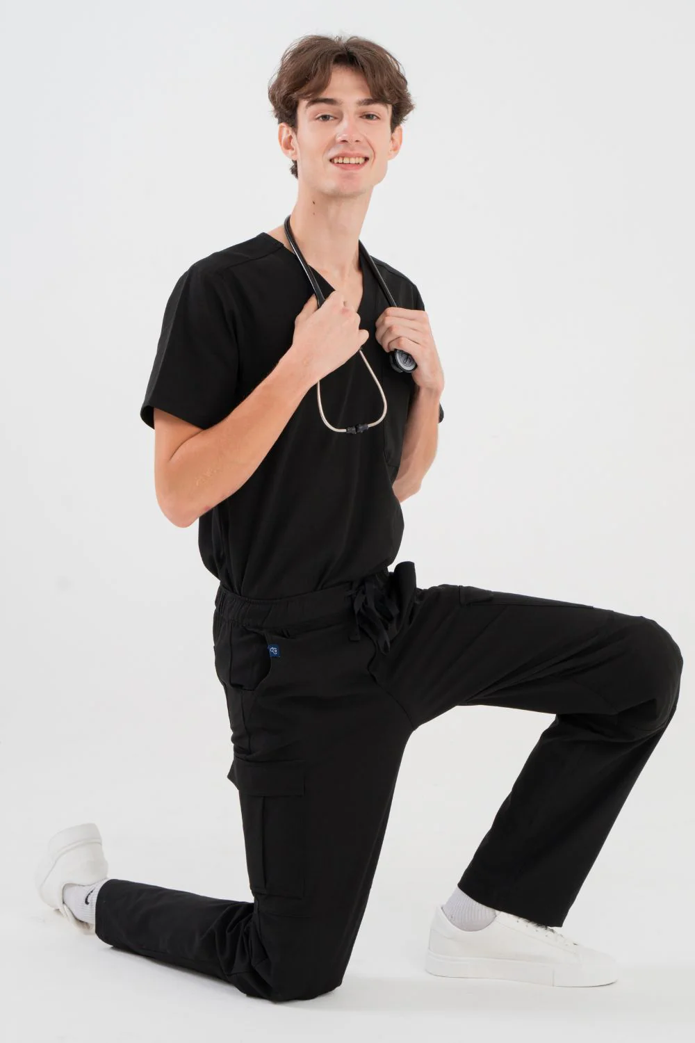 VetCore™ Men’s Vet Med Cargo Scrub Pants with GENU™ Removable Knee Protection - Image 8