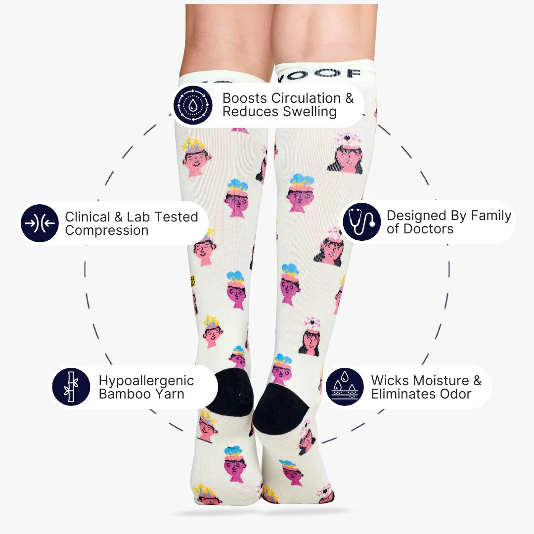My Feelings Matter Bamboo Compression Socks - Image 2