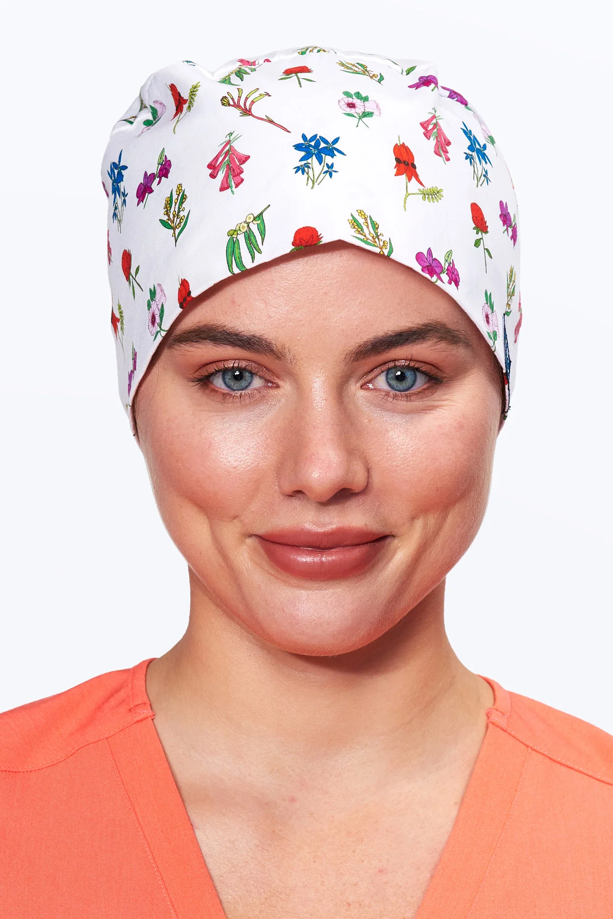 Native Australian Flowers Scrub Cap - Image 2