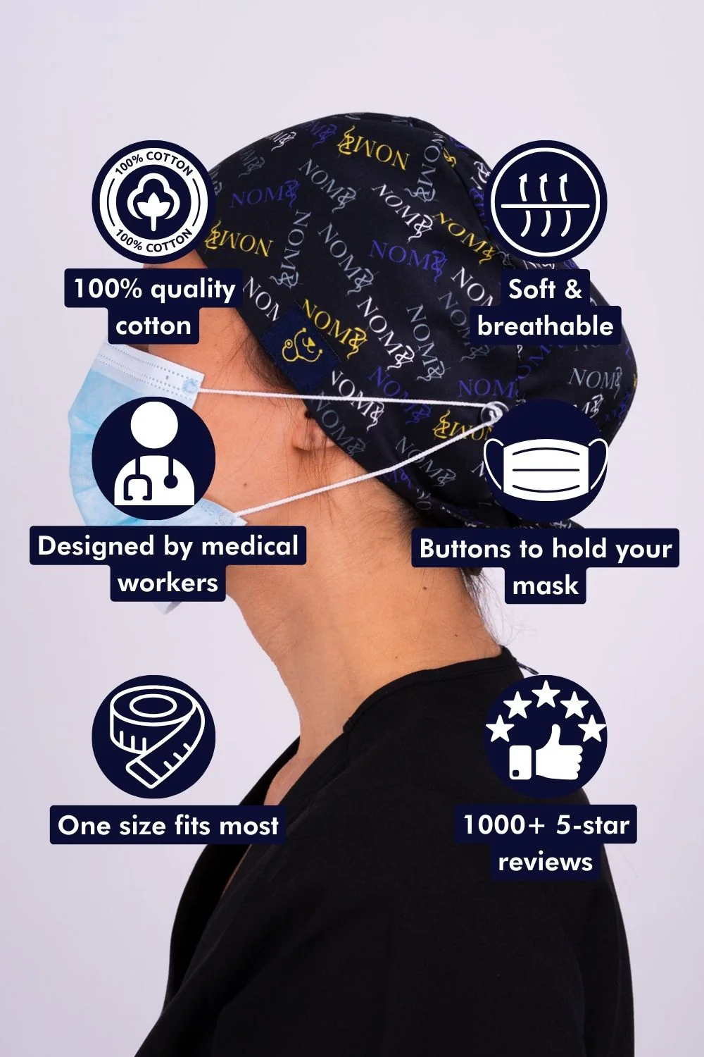 Not One More Vet — NOMV Scrub Cap - Image 4