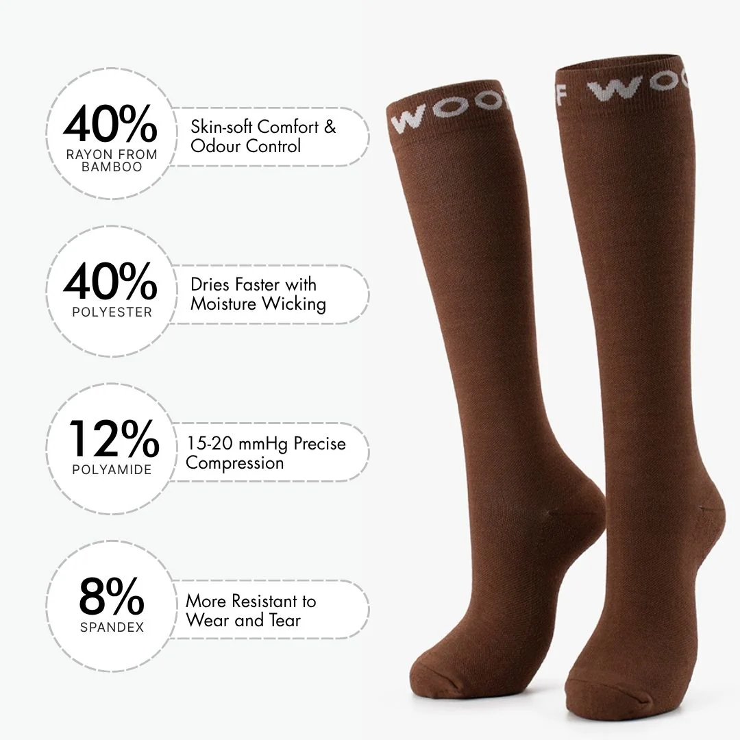 Nude 3 Bamboo Compression Socks - Image 3