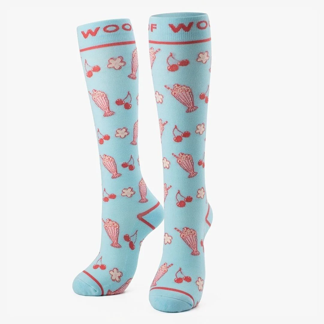Pattern Party Bamboo Compression Socks 6 Pack - Image 7