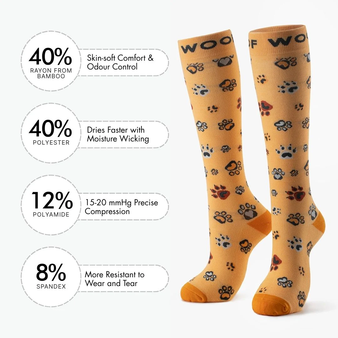 Paws Up Bamboo Compression Socks - Image 3