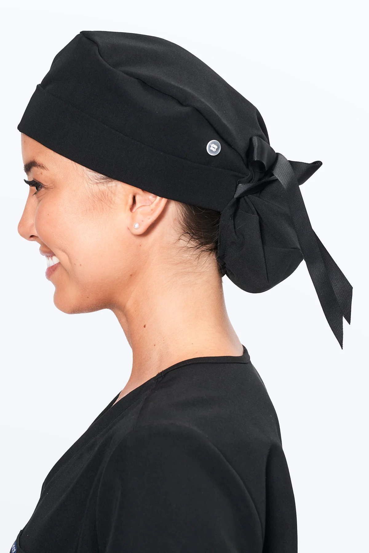 Perfect Match Sweat-Wicking Scrub Cap — Black - Image 6