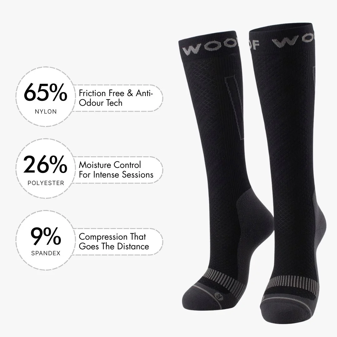 Black Performance Compression Socks - Image 3