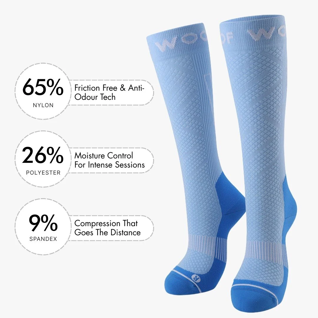 Blue Performance Compression Socks - Image 3
