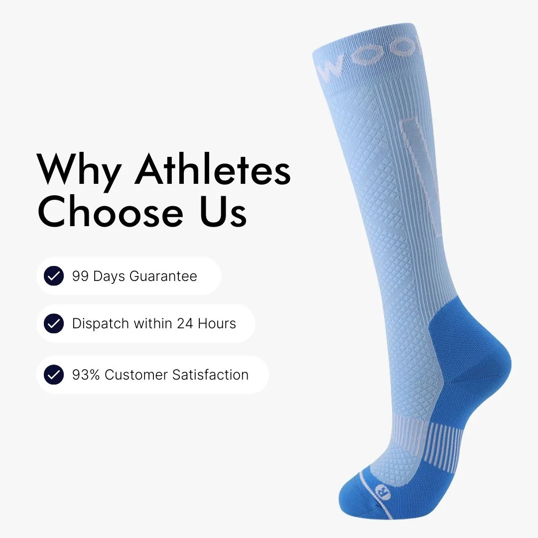Blue Performance Compression Socks - Image 4