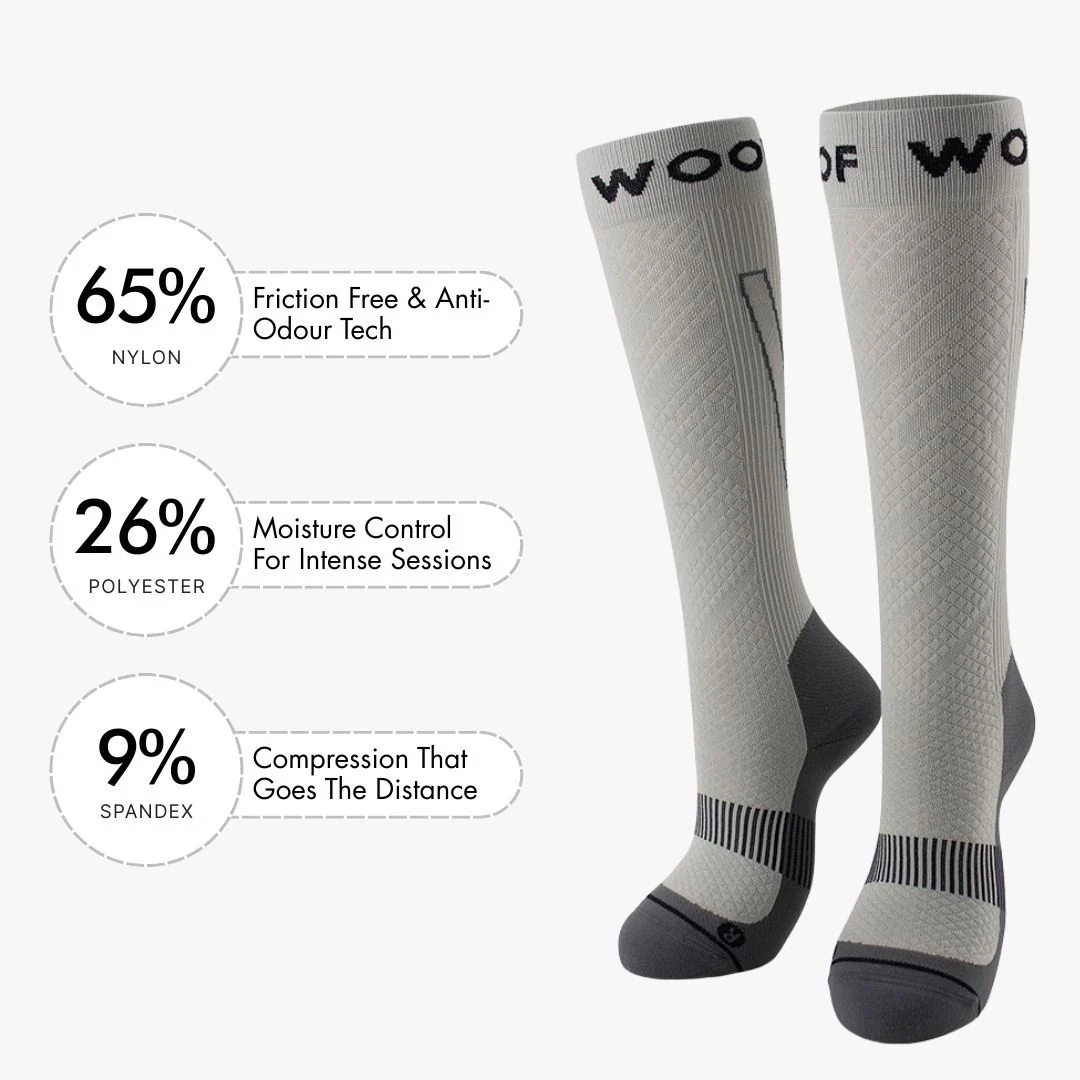 Grey Performance Compression Socks - Image 3
