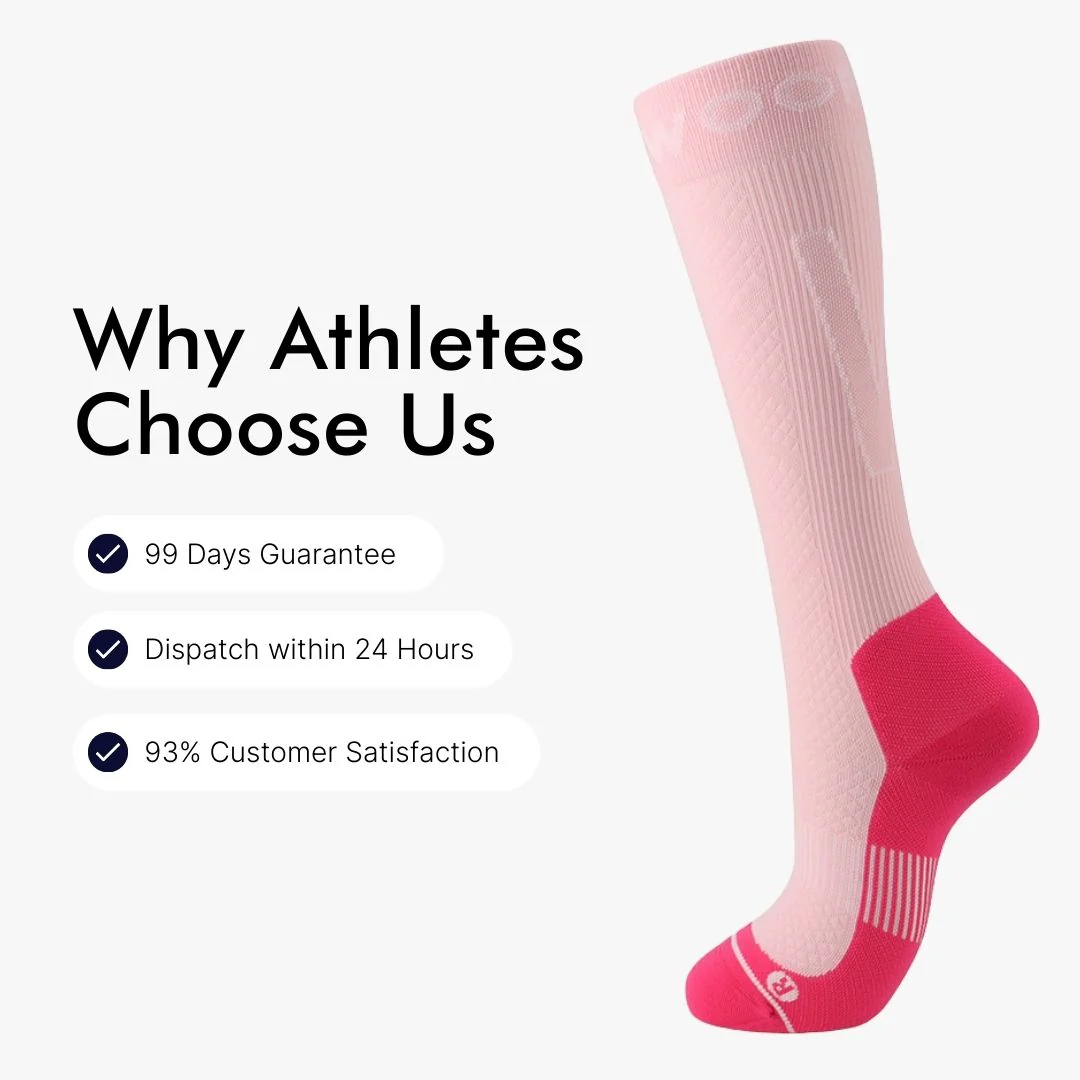 Pink Performance Compression Socks - Image 5