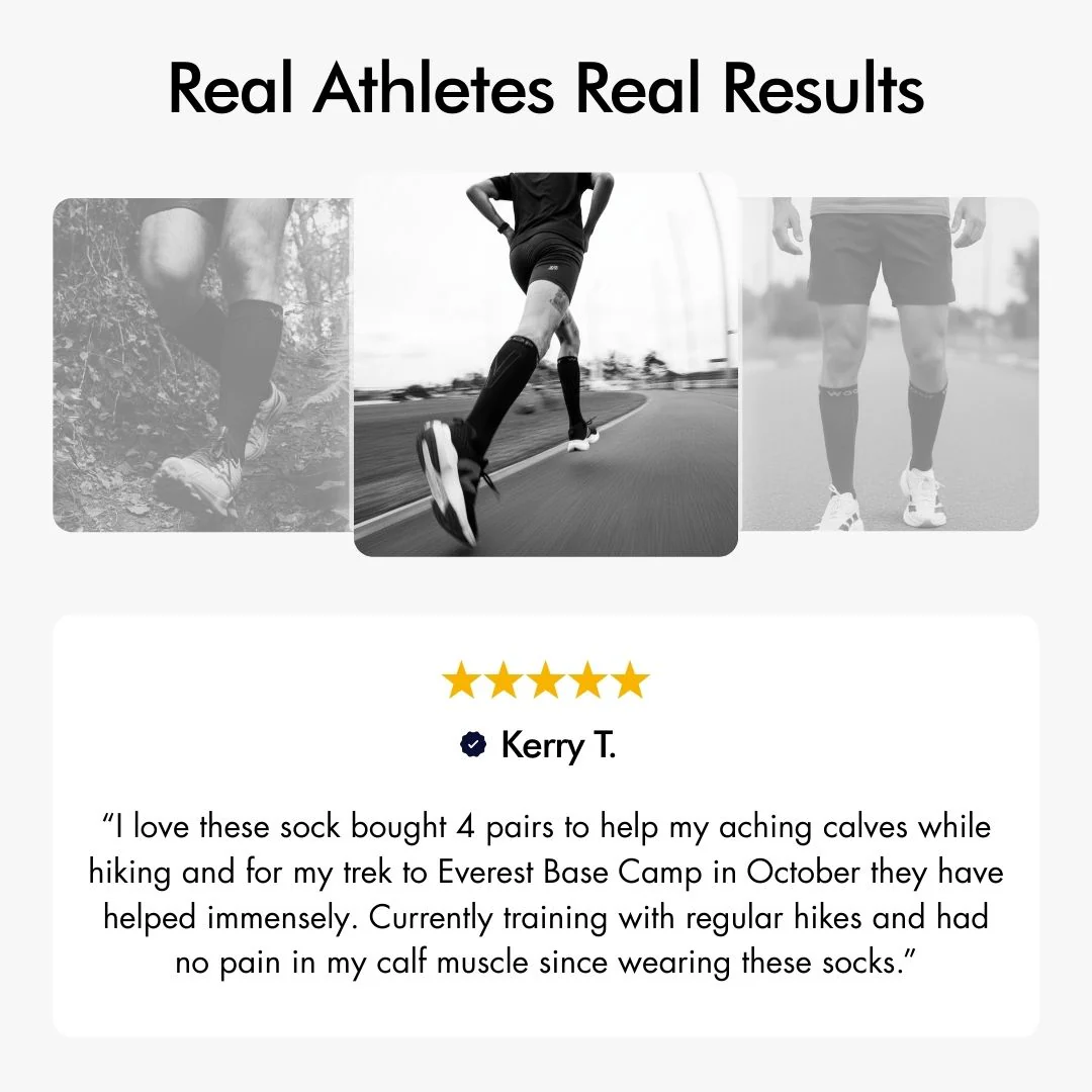 White & Grey Performance Compression Socks - Image 5