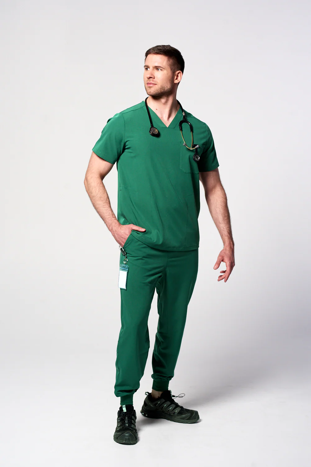 Planet Friendly Men’s V-Neck Tuck Top - Image 3