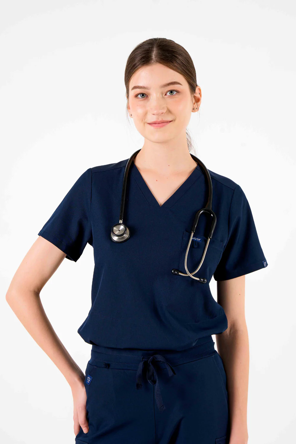 Planet Friendly Women’s 3-Pocket Scrub Top - Image 5