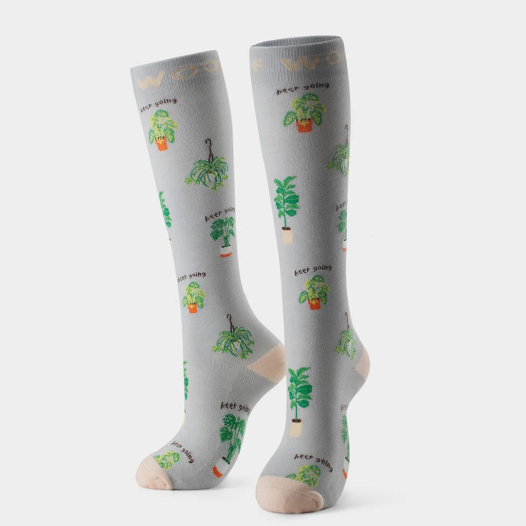 Positive Vibes Bamboo Compression Socks 4 Pack - Image 4