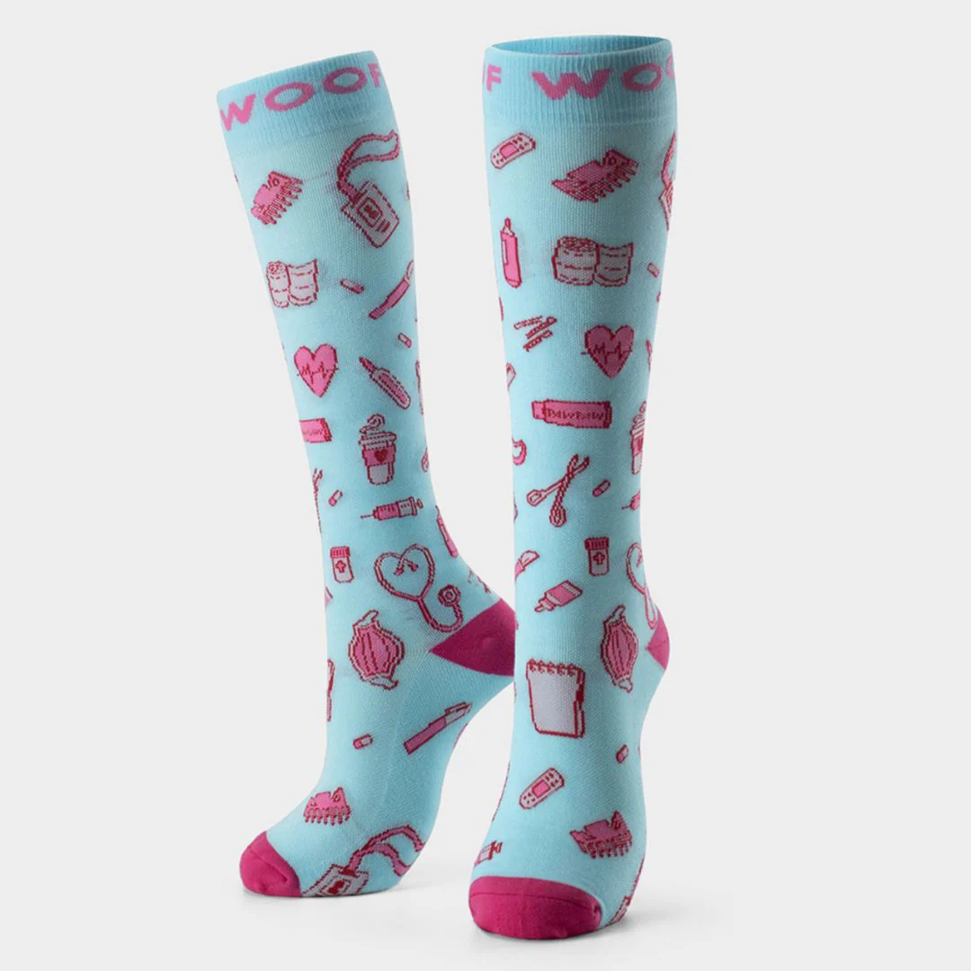 Positive Vibes Bamboo Compression Socks 4 Pack - Image 5
