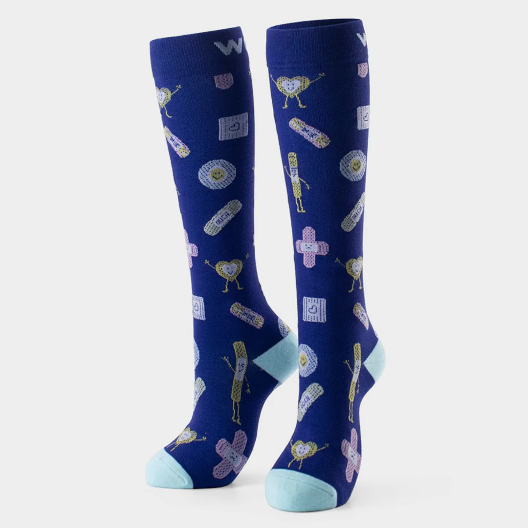 Positive Vibes Bamboo Compression Socks 6 Pack - Image 6
