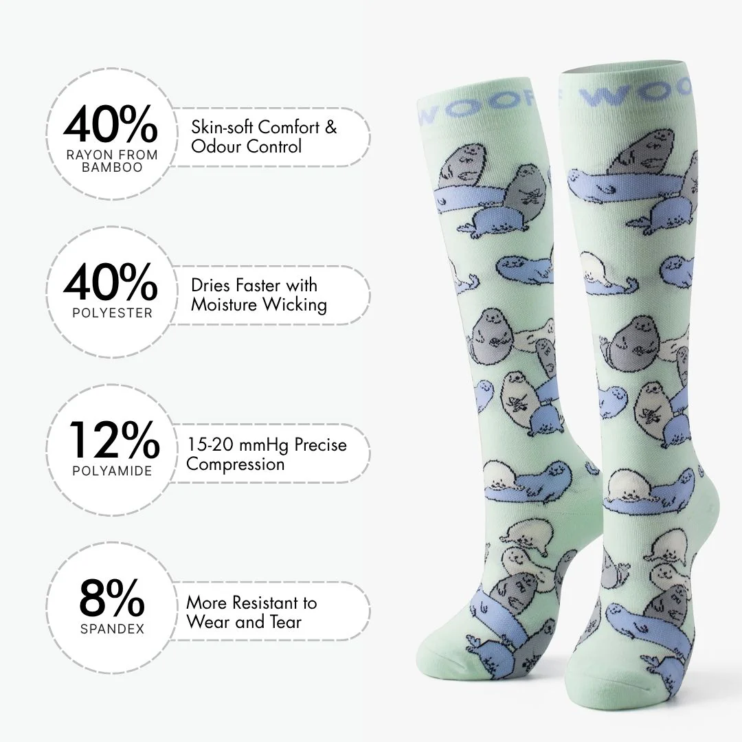 Seal Bamboo Compression Socks - Image 3