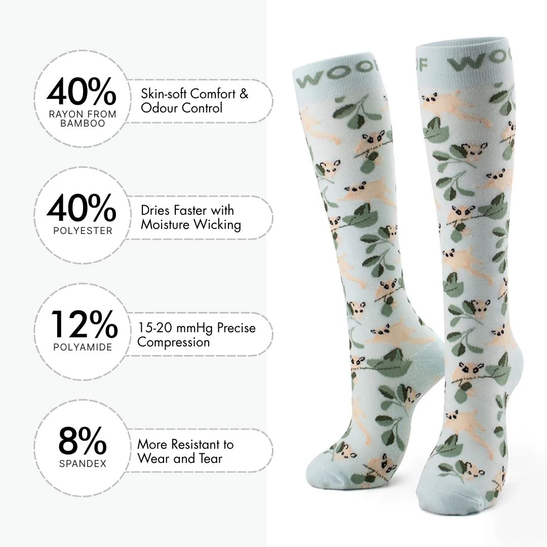 Sugar Gliders Bamboo Compression Socks - Image 3