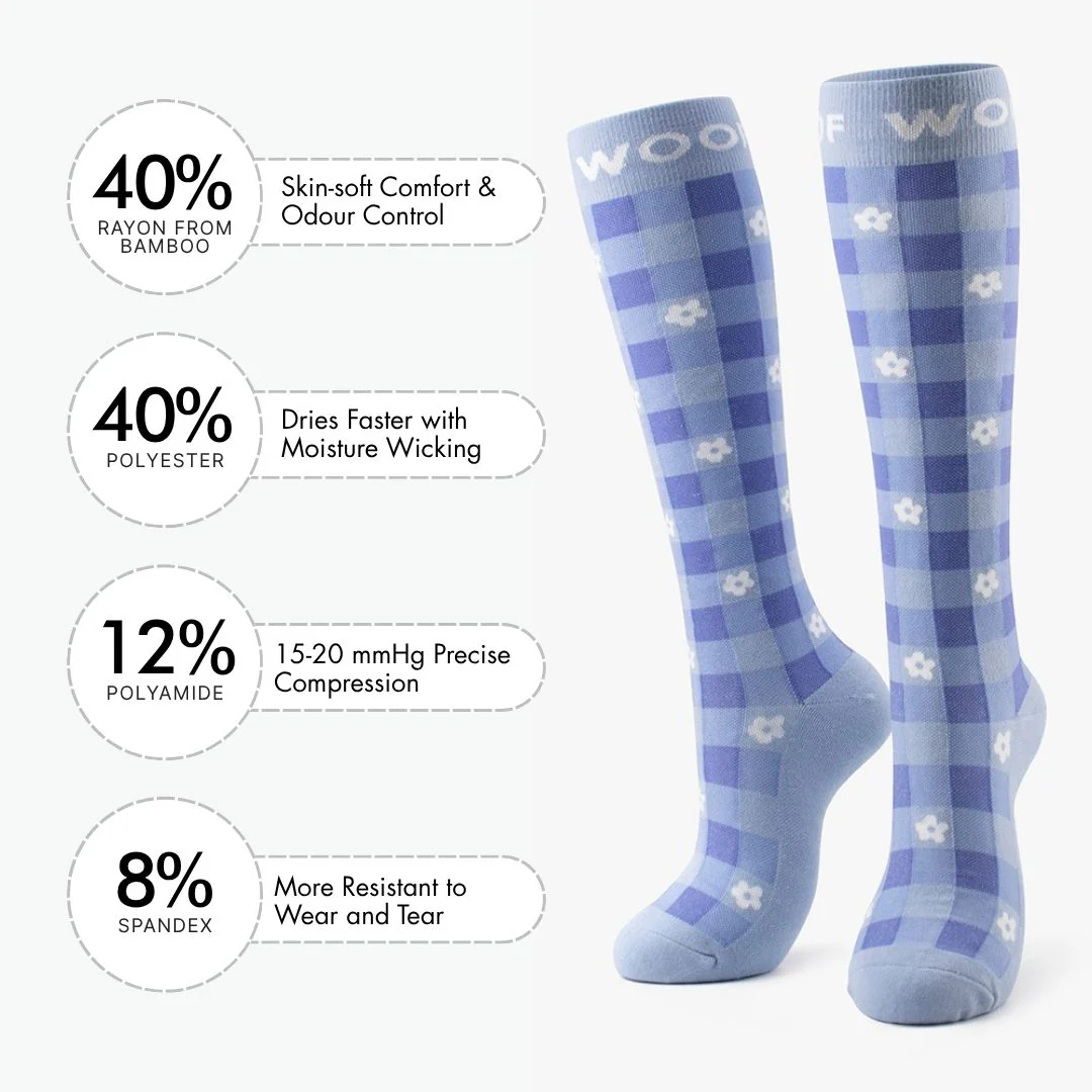Summer Picnic Bamboo Compression Socks - Image 3