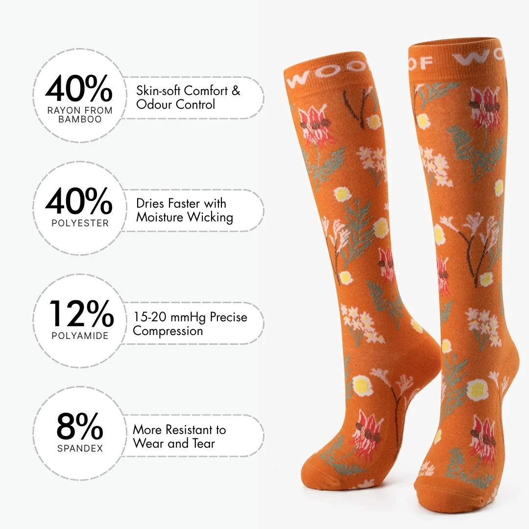 Sunburnt Country Bamboo Compression Socks - Image 3
