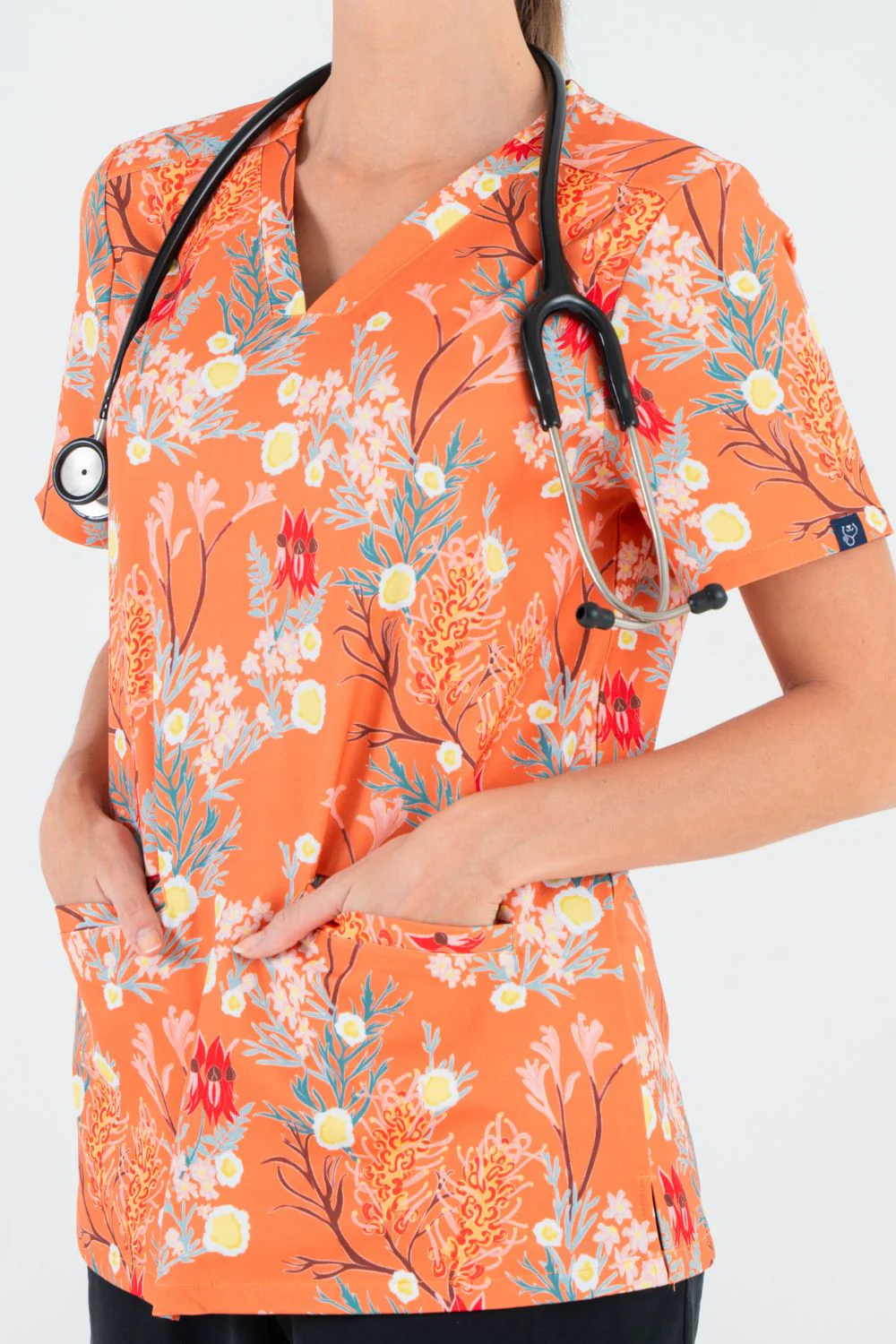 Sunburnt Country Women’s 3-Pocket Scrub Top - Image 4