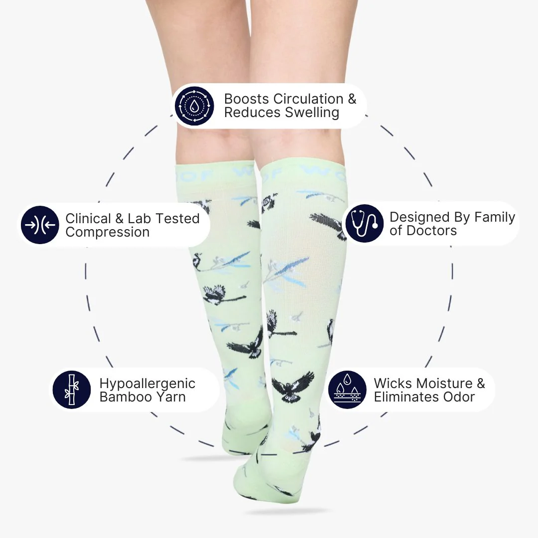 Swooping Season Bamboo Compression Socks - Image 2