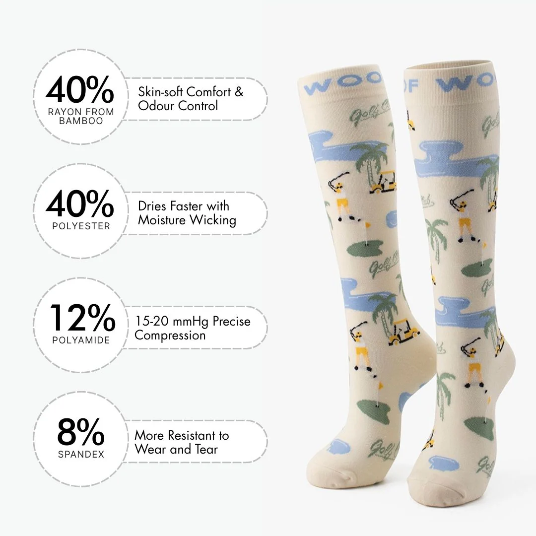 Tee Time Bamboo Compression Socks - Image 3