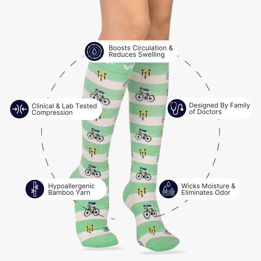 Tour de Socks Bamboo Compression Socks - Image 2