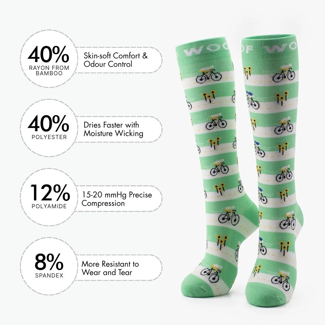 Tour de Socks Bamboo Compression Socks - Image 3