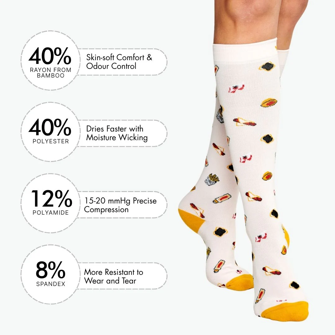 Tuck Shop Snacks Bamboo Compression Socks - Image 3