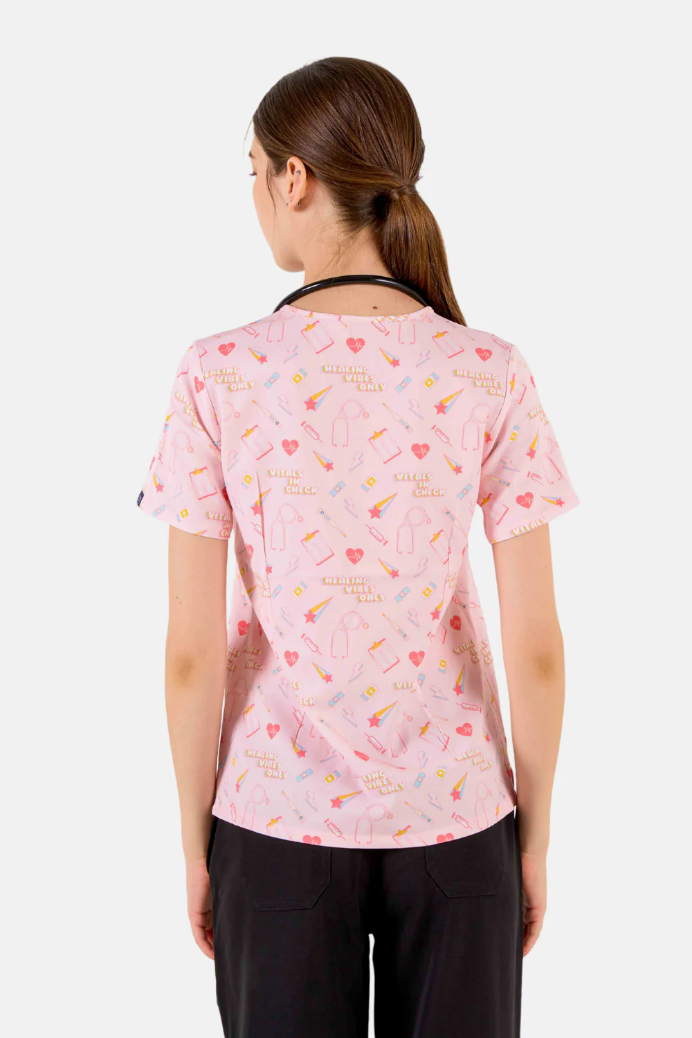 Vitals Women’s 3-Pocket Scrub Top - Image 4