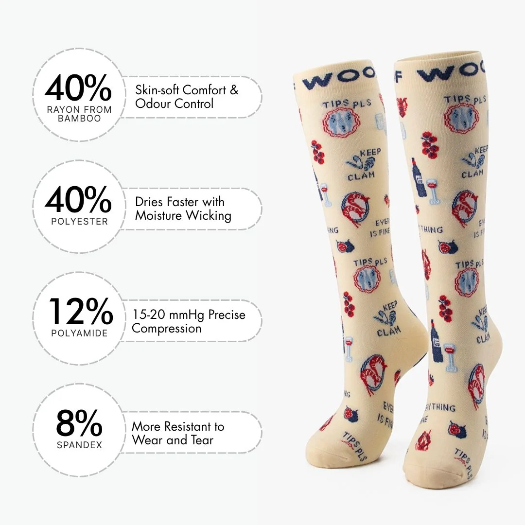 Waiter’s Best Friend Bamboo Compression Socks - Image 3