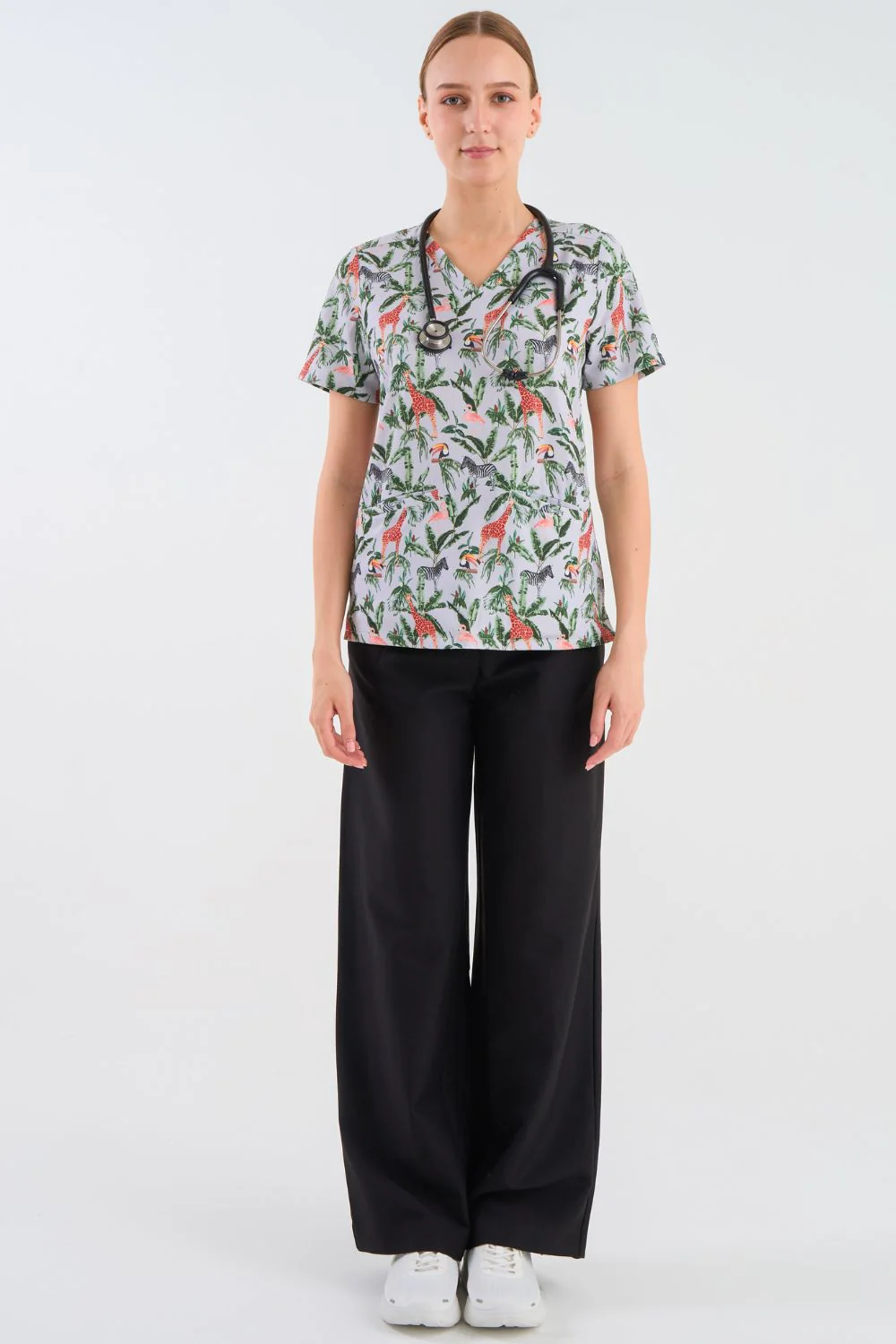 Wild Beauty Women's 3-Pocket Scrub Top - Image 3