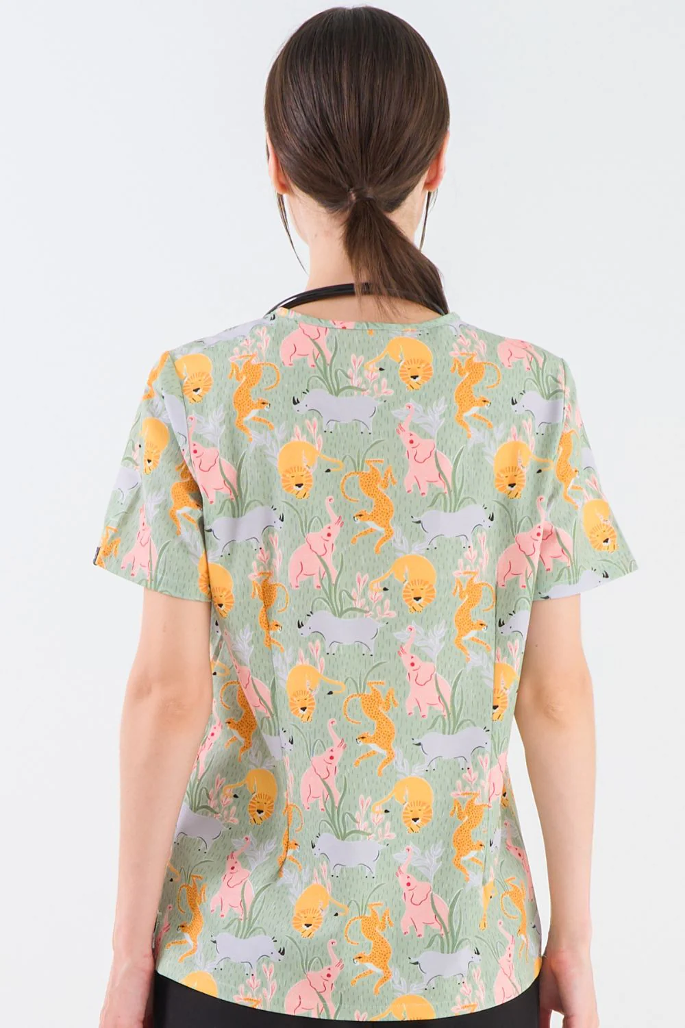 Wild Savanna Women's 3-Pocket Scrub Top - Image 5