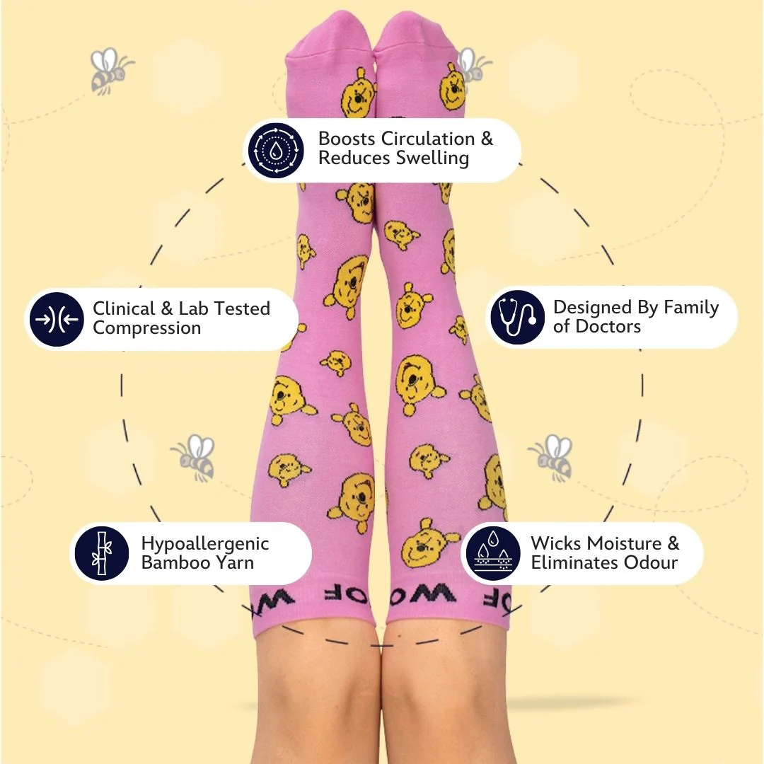 Disney’s Winnie the Pooh Bamboo Compression Socks - Image 3