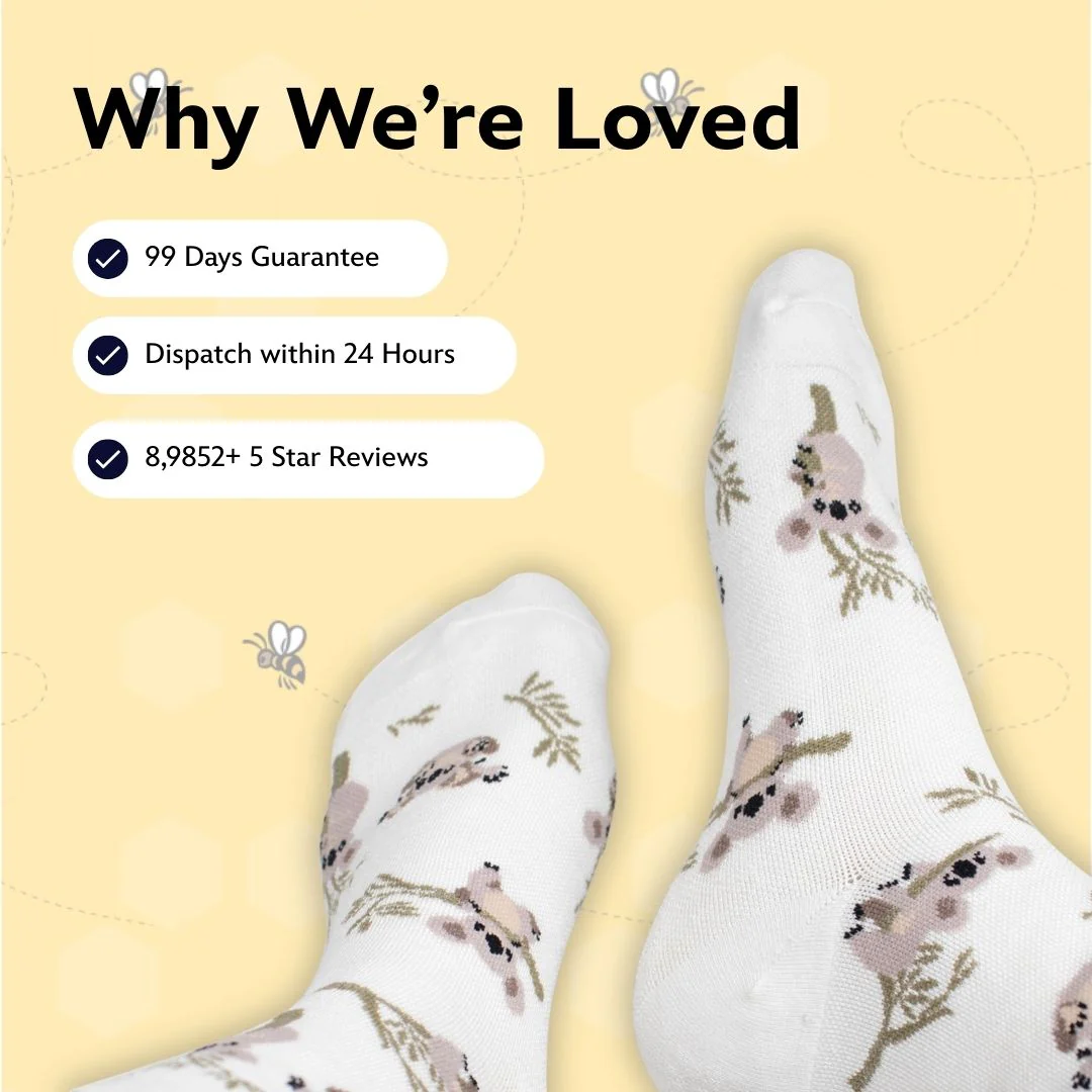 Disney’s Winnie the Pooh Bamboo Compression Socks, Easter Egg Hunt - Image 6