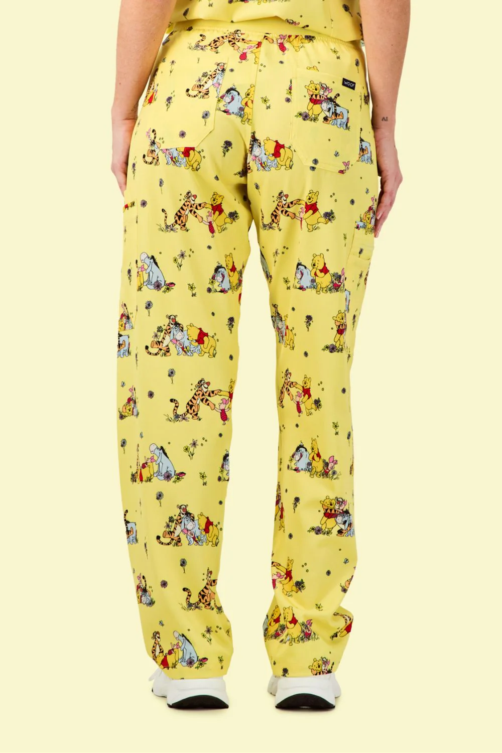 Disney’s Winnie the Pooh and Friends Women’s Cargo Scrub Pants, Favourite Day - Image 4