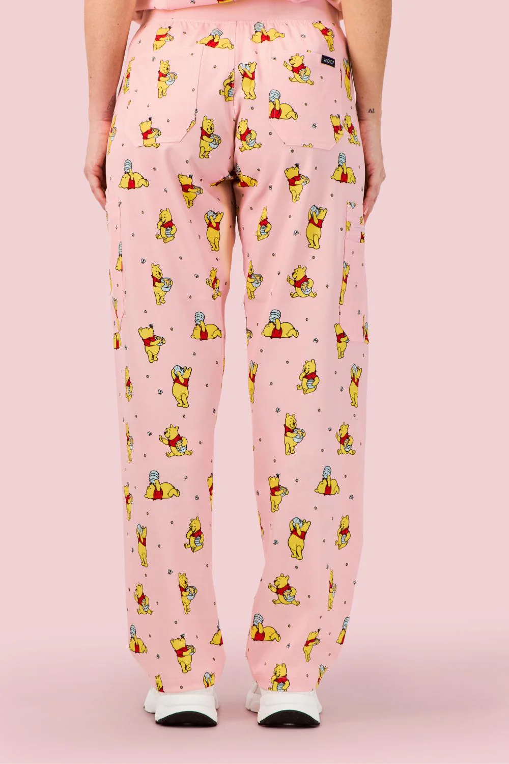 Disney’s Winnie the Pooh Women’s Cargo Scrub Pants, Honey Pot - Image 4