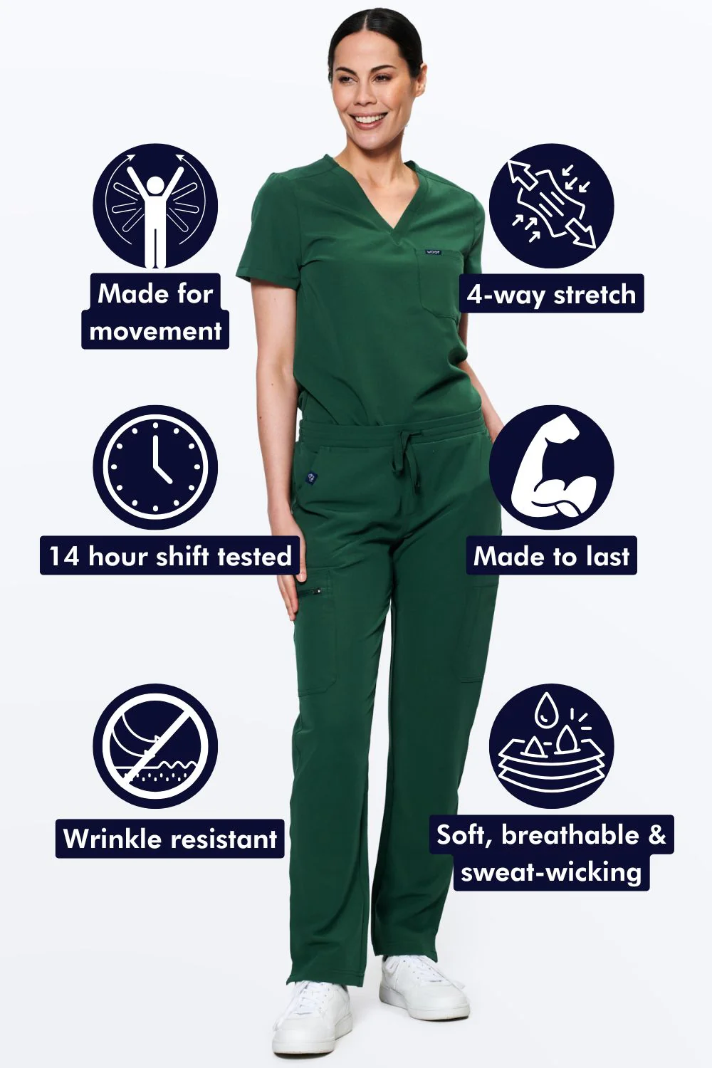 Women's Skinny 11-Pocket Scrub Pants - Image 18