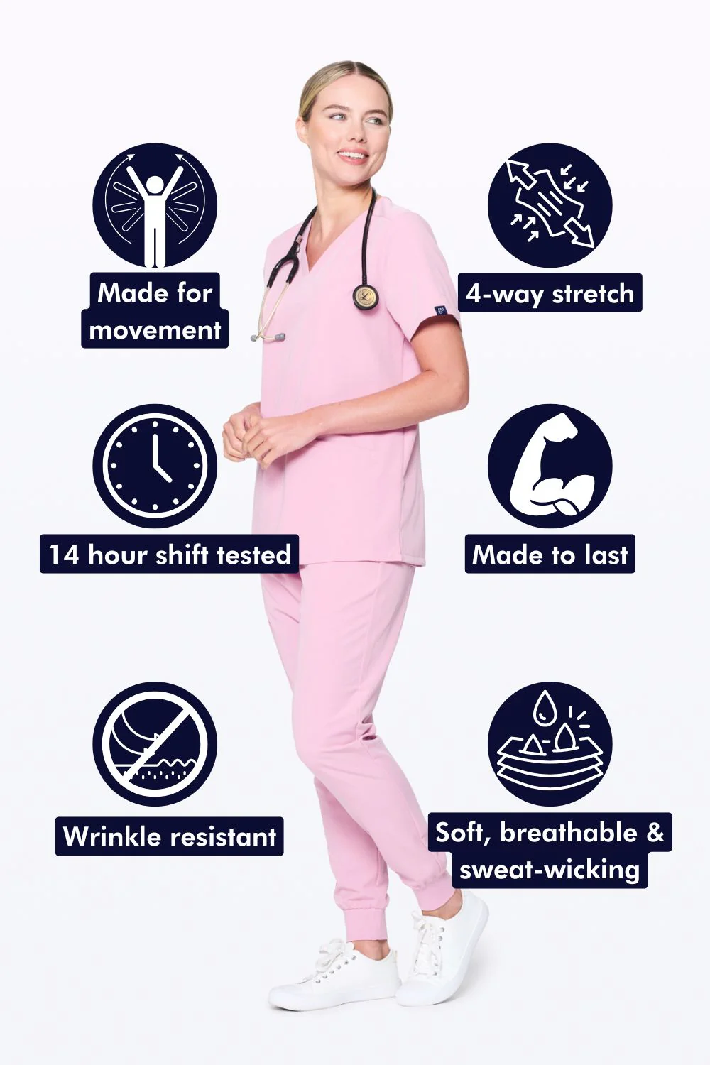 Women's 3-Pocket Scrub Top - Image 112