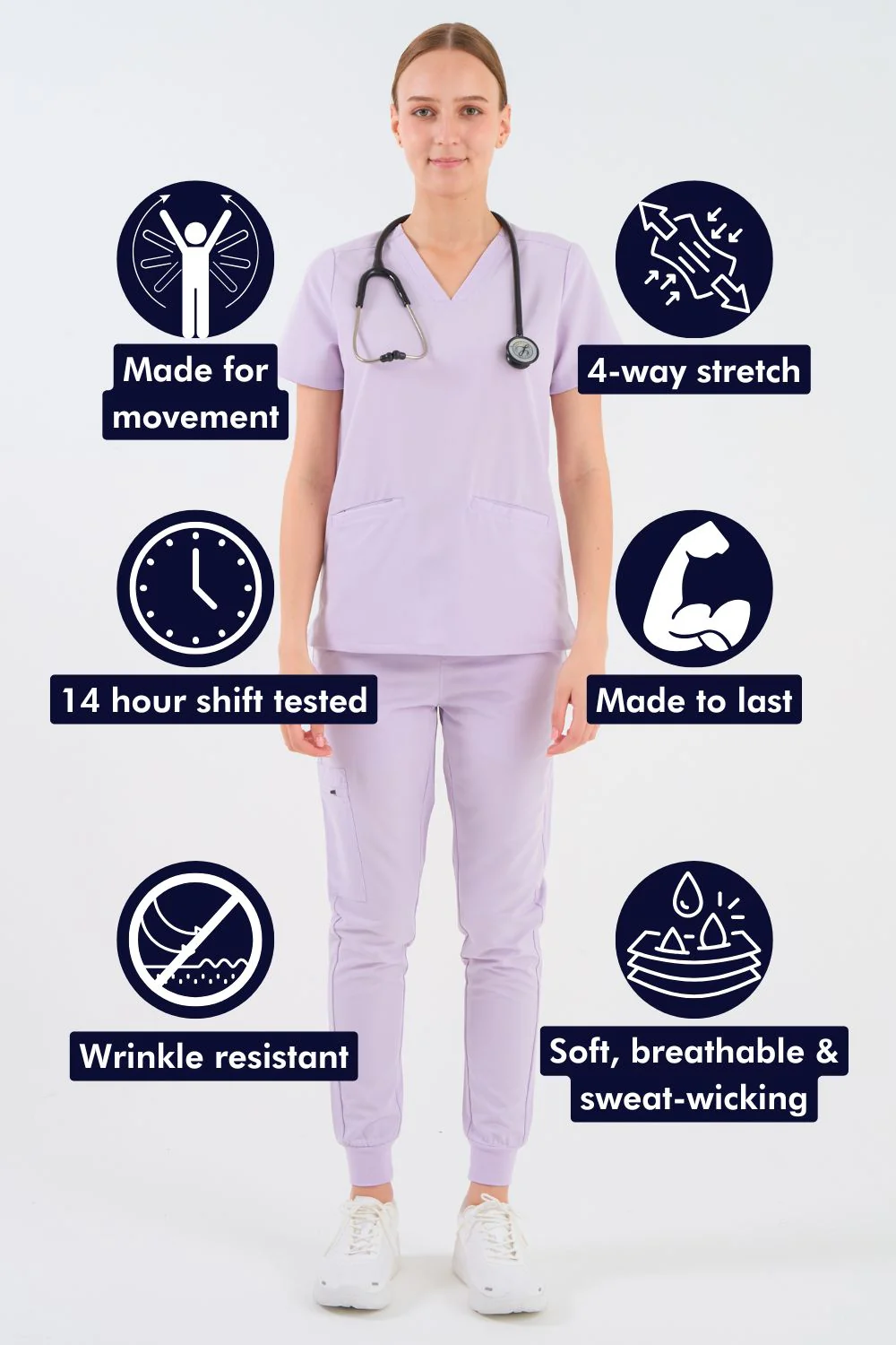 Women's 3-Pocket Scrub Top - Image 127