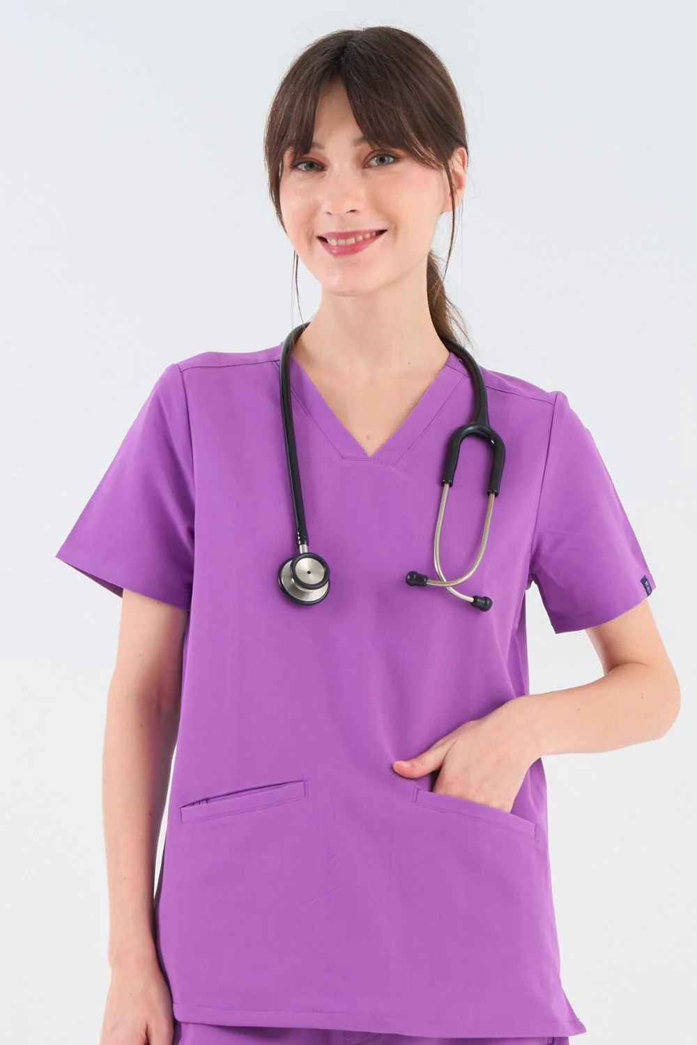 Women's 3-Pocket Scrub Top - Image 130