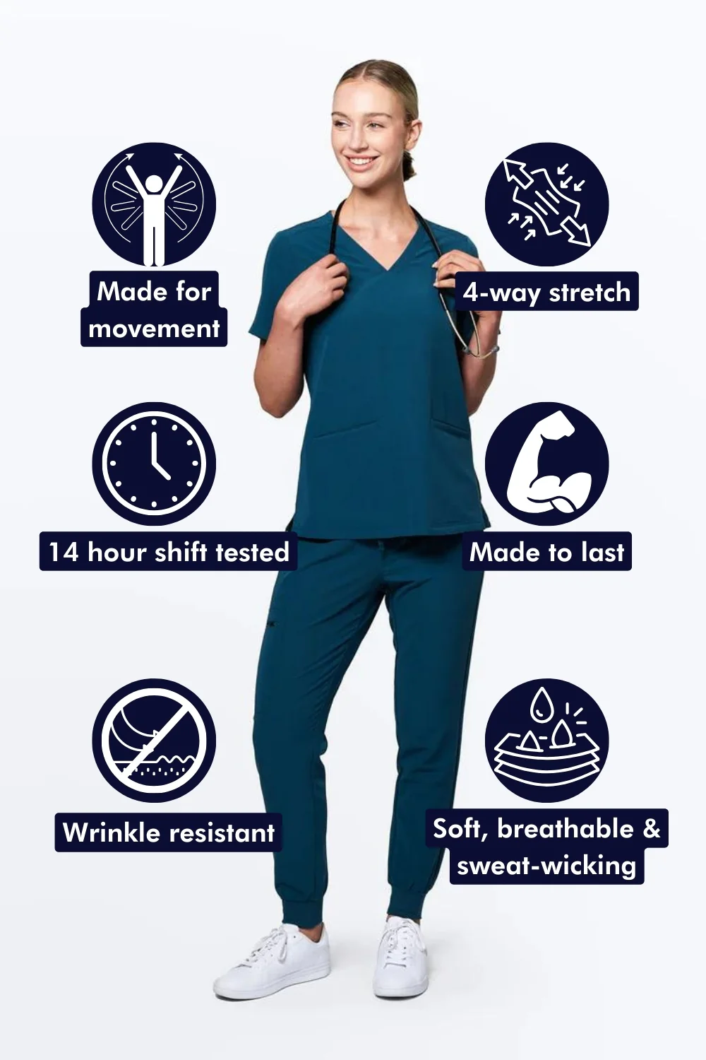 Women's 3-Pocket Scrub Top - Image 14