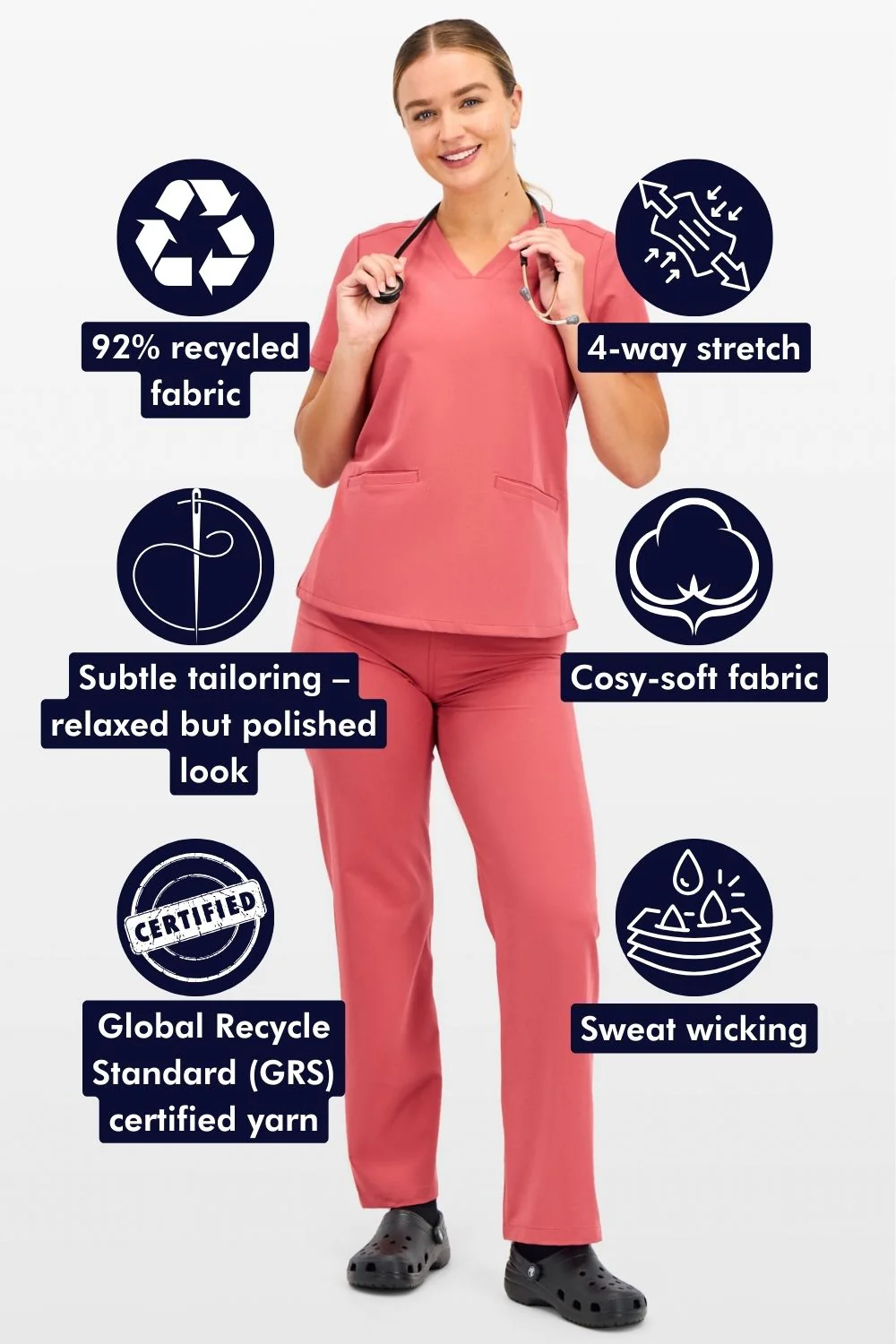 Women's 3-Pocket Scrub Top - Image 142