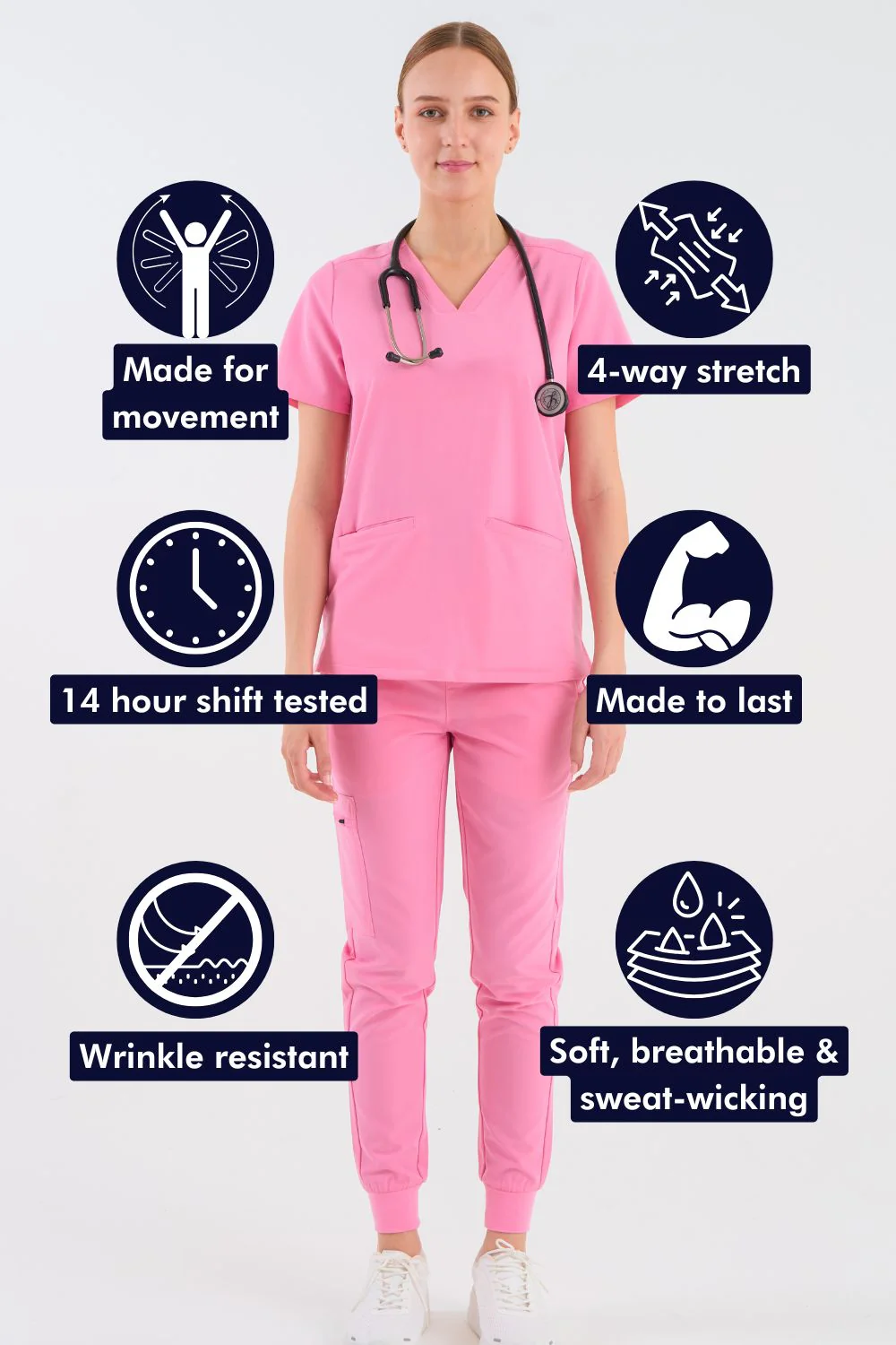 Women's 3-Pocket Scrub Top - Image 47