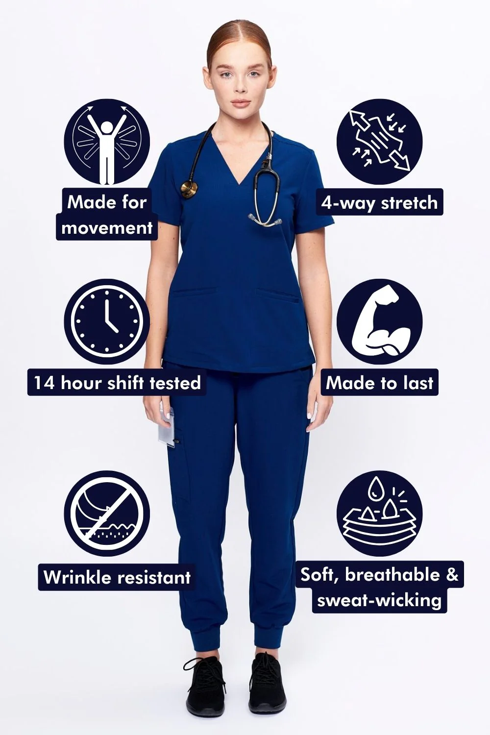 Women's 3-Pocket Scrub Top - Image 88