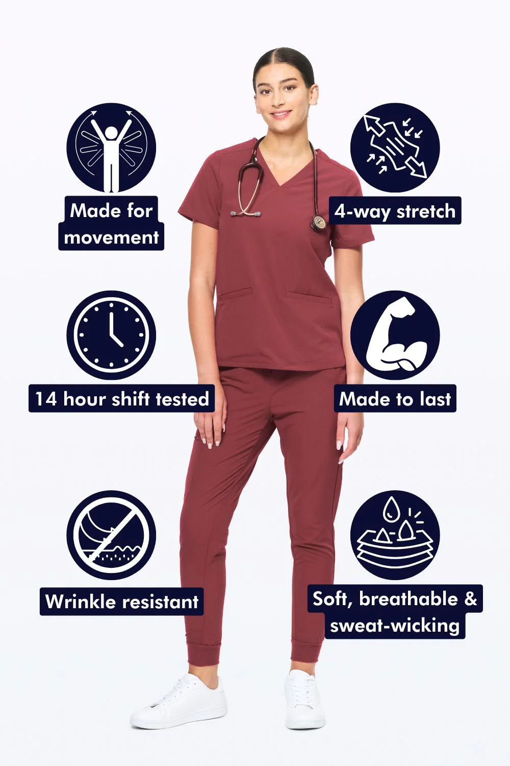 Women's 3-Pocket Scrub Top - Image 92